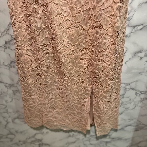 Sam Edelman Soft Pink Lace Dress Size 8 - Picture 2 of 5